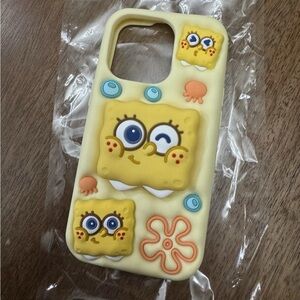 iPhone 15 Pro Case Cute SpongeBob With Grip